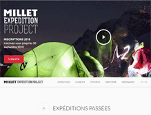 Tablet Screenshot of millet-expedition-project.com